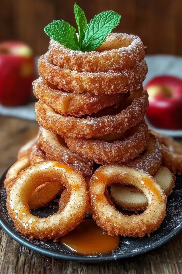 Knusprige Apfelringe aus der Heißluftfritteuse: Einfach unwiderstehlich