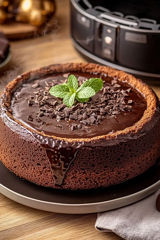 Saftiger Schokoladenkuchen aus dem Airfryer