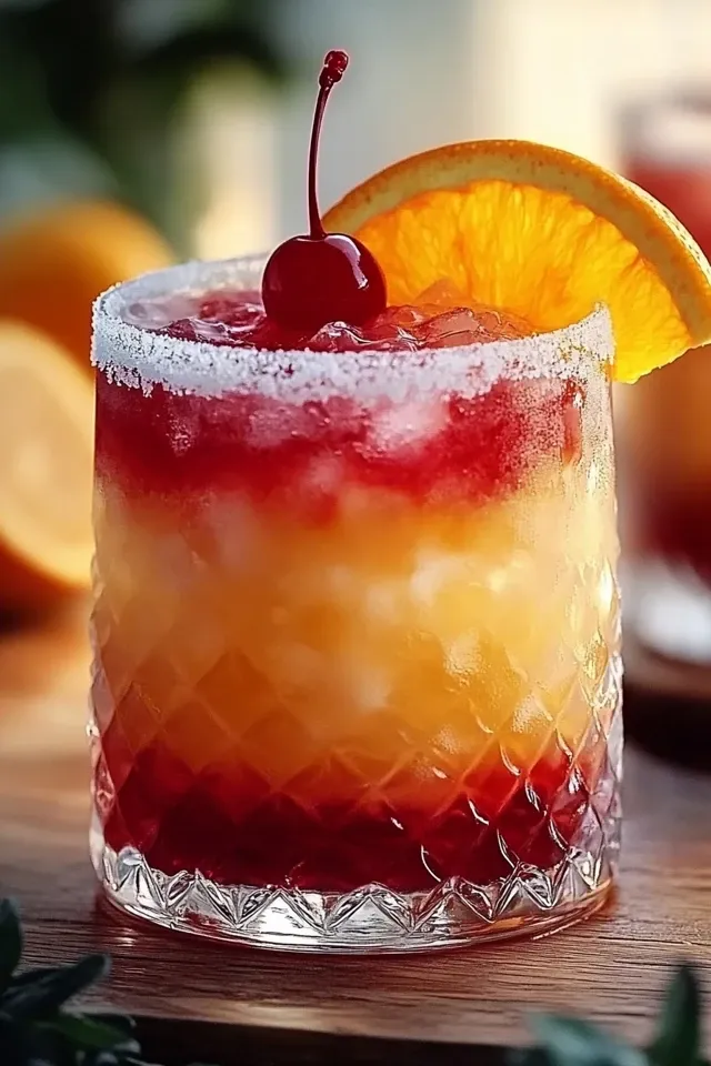 Frischer alkoholfreier Tequila Sunrise für jeden Anlass