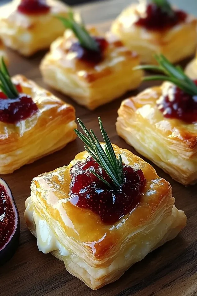 Blätterteig-Häppchen mit Camembert – Ein Genuss für jede Feier