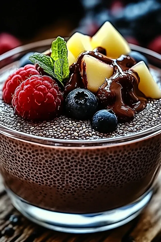 Cremiger Schokoladen-Chia-Pudding für jeden Tag
