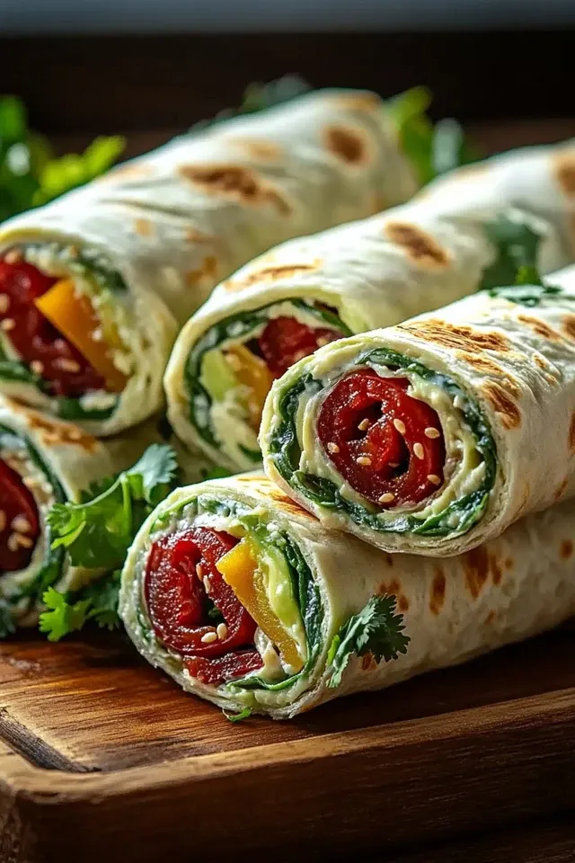 Vegetarische Wrap Röllchen – Der Party Hit für jeden Anlass