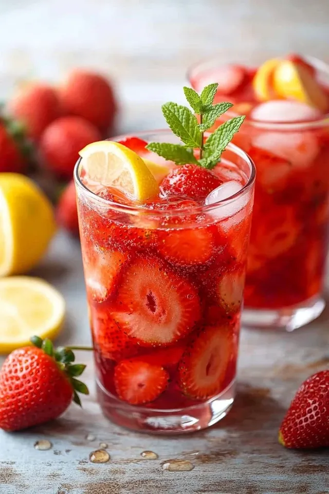 Erdbeer Limonade selber machen – fruchtig & erfrischend