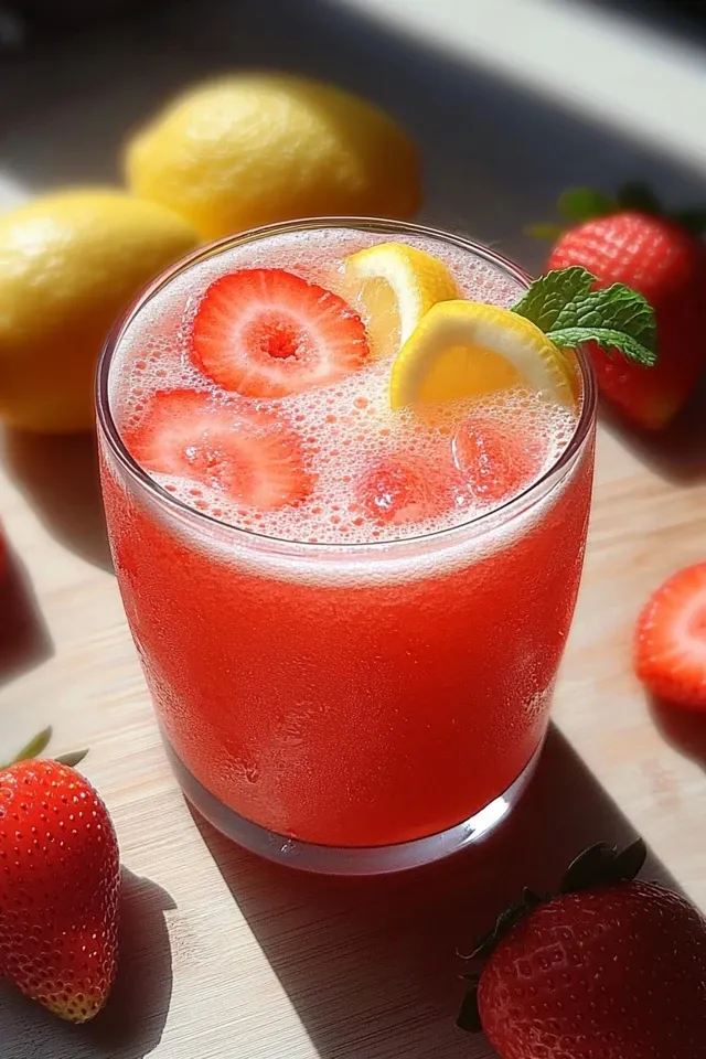 Erdbeer-Zitronen-Limonade: Erfrischung ohne Zucker