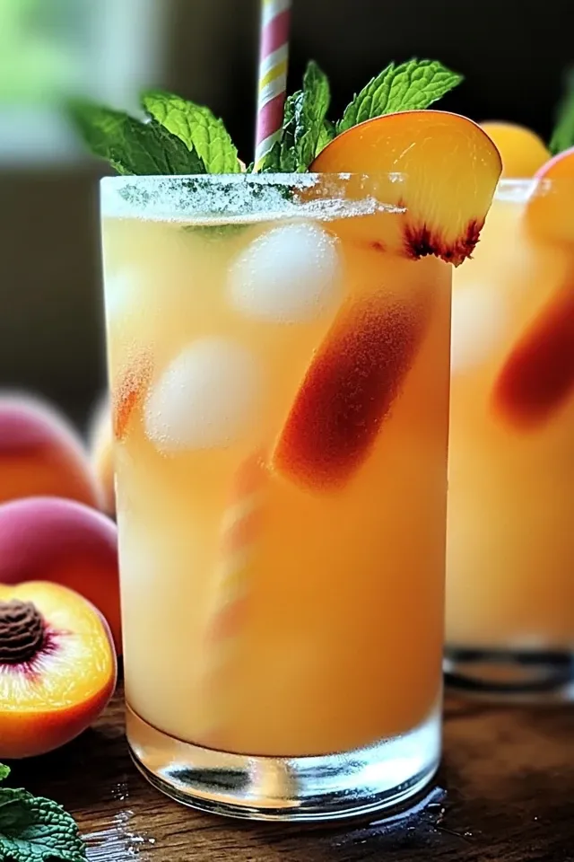 Erfrischende Pfirsichlimonade: Das perfekte Sommergetränk