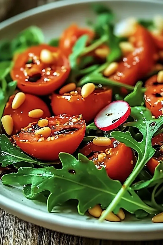 Frischer Tomaten-Rucola-Salat: Ein Genuss für jeden Anlass
