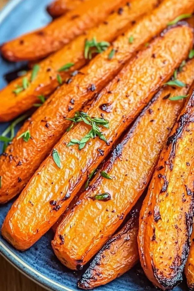 Aromatische geröstete Karotten aus dem Airfryer