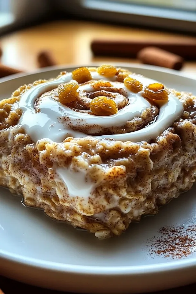 Proteinreiche Zimtschnecken Baked Oatmeal für ein gesundes Frühstück
