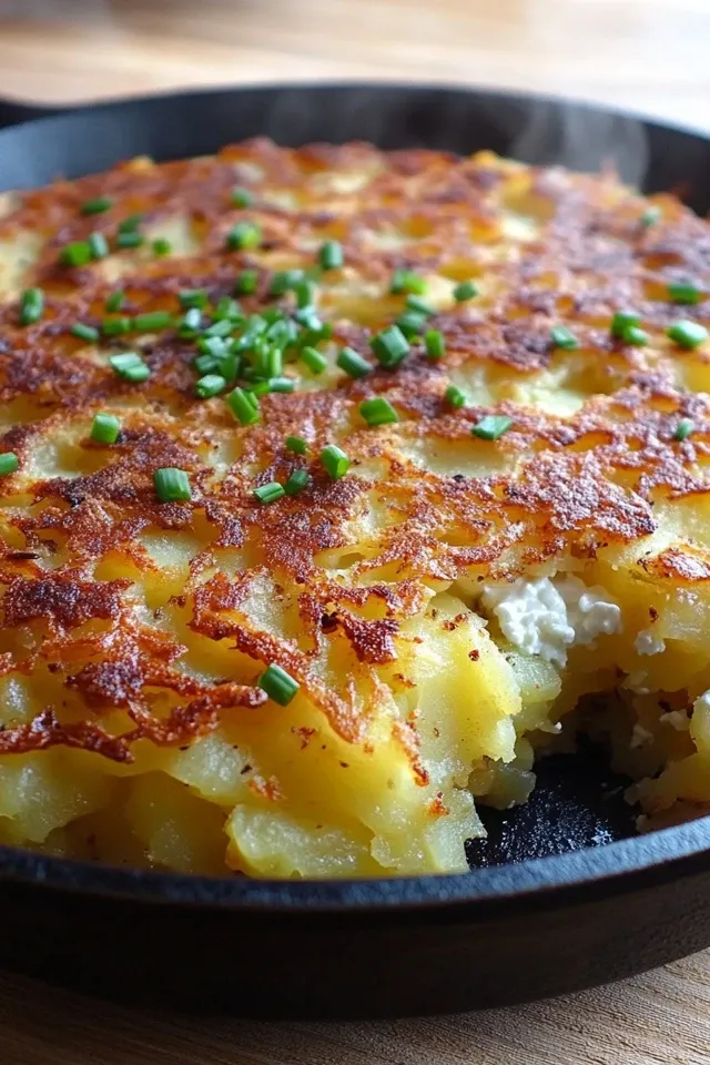 Hüttenkäse Kartoffelrösti Auflauf für die ganze Familie