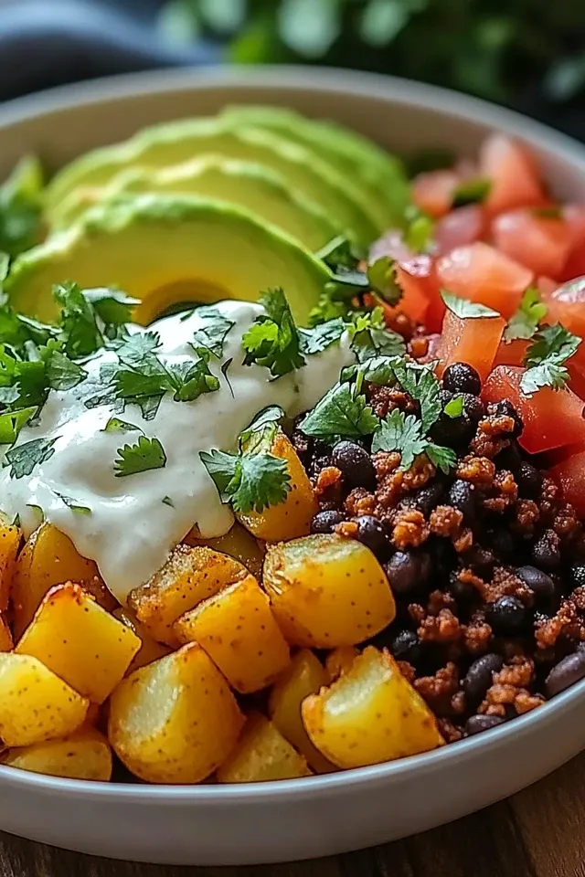Kartoffel Taco Bowl: Leckeres Meal Prep Rezept