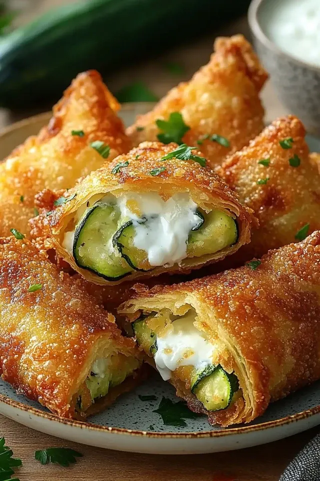 Knusprige Zucchini Frischkäse Taschen – Ein Genuss für jeden Anlass