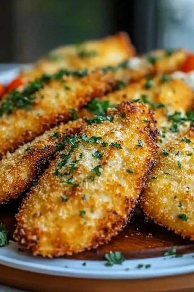 Knuspriges Parmesan Hähnchen im Airfryer
