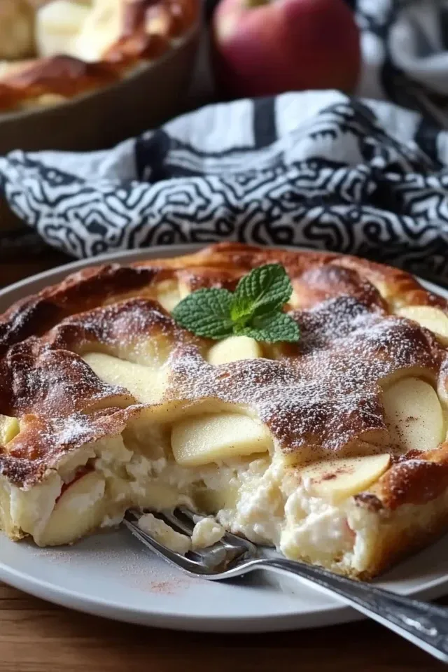 Wunderbarer Low Carb Auflauf mit Äpfeln und Zimt