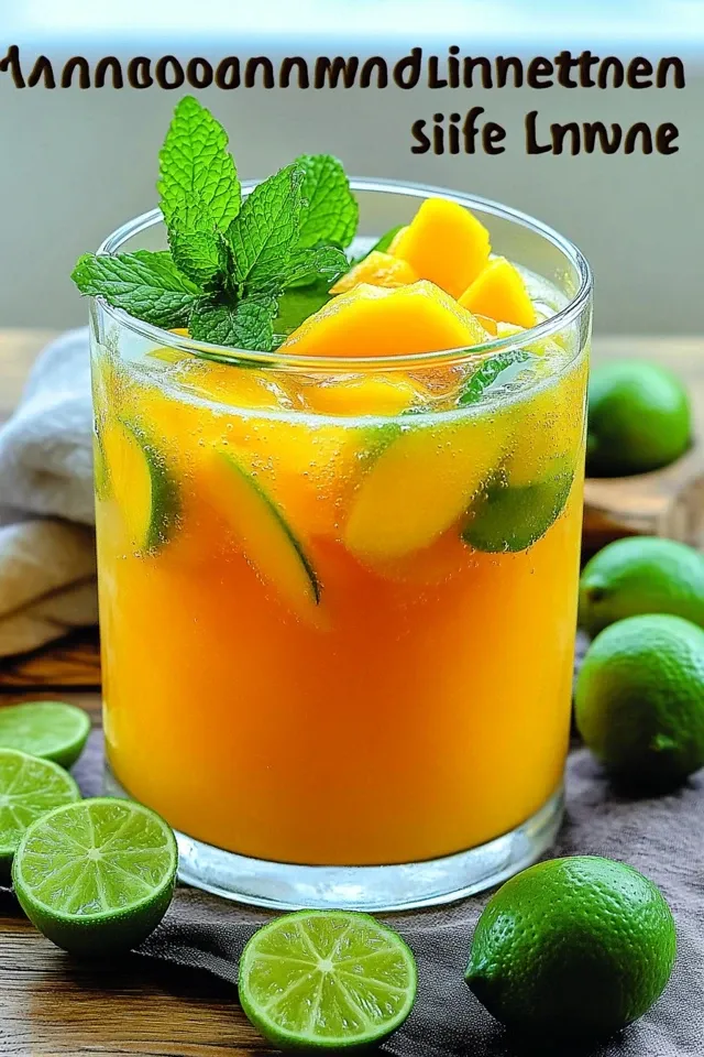 Mango-Limetten-Limonade – Erfrischend ohne Zucker