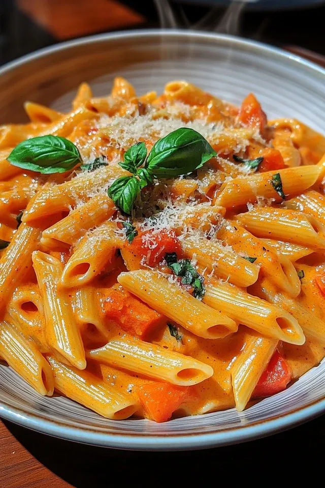 Cremige Paprikasoße mit Penne – Ein Genuss für die Sinne