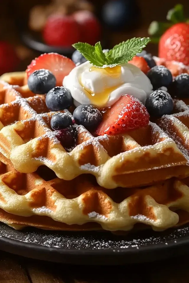 Proteinreiche Skyr Waffeln für einen perfekten Start in den Tag