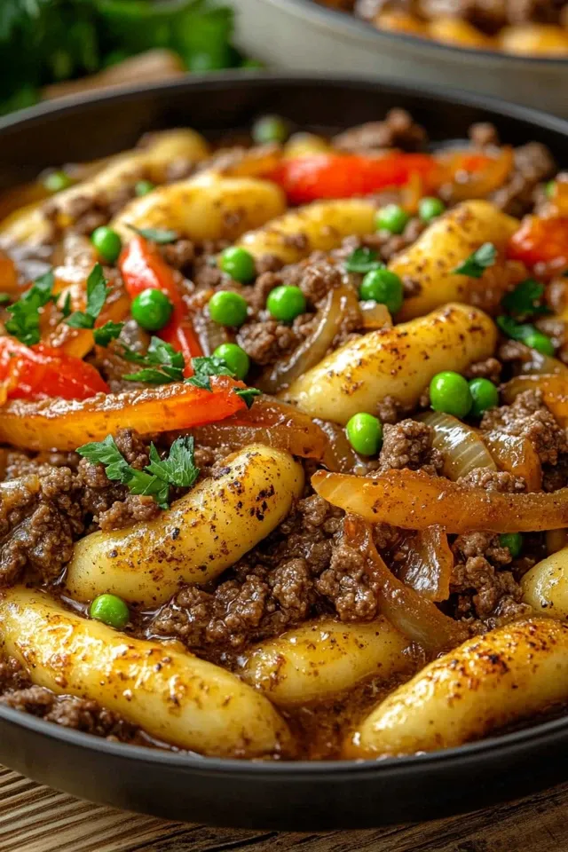 Schupfnudelpfanne mit Hackfleisch – herzhaft und einfach