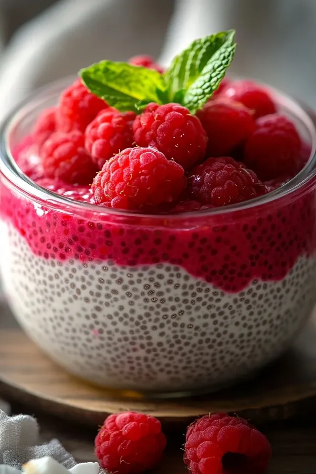 Vanille Himbeer Chia Pudding: Gesund und einfach zubereitet