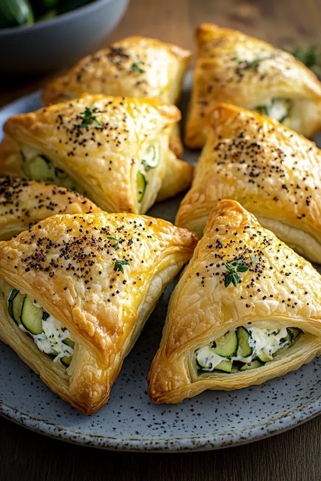 Zucchini-Frischkäse-Taschen – Ein Genuss für jeden Anlass