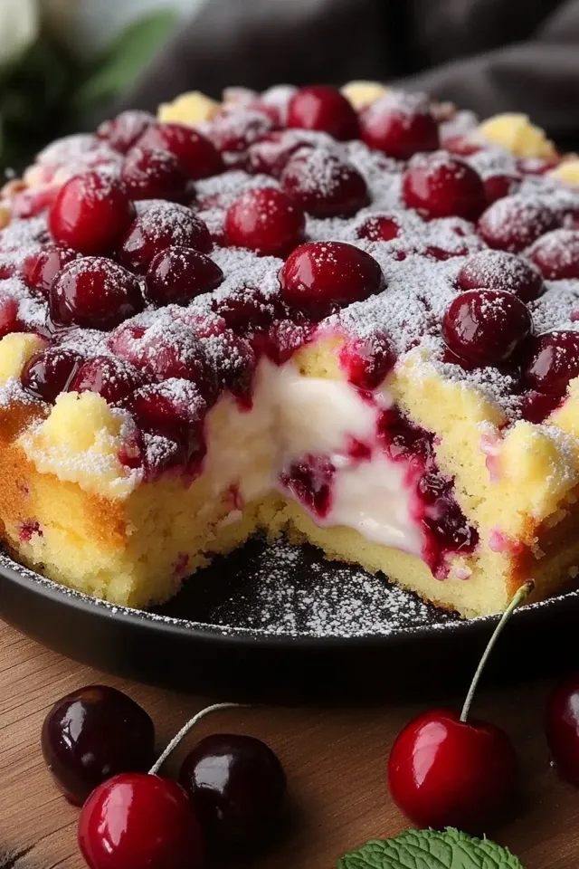 Schneller Kirschkuchen mit Pudding: Ein saftiger Traum