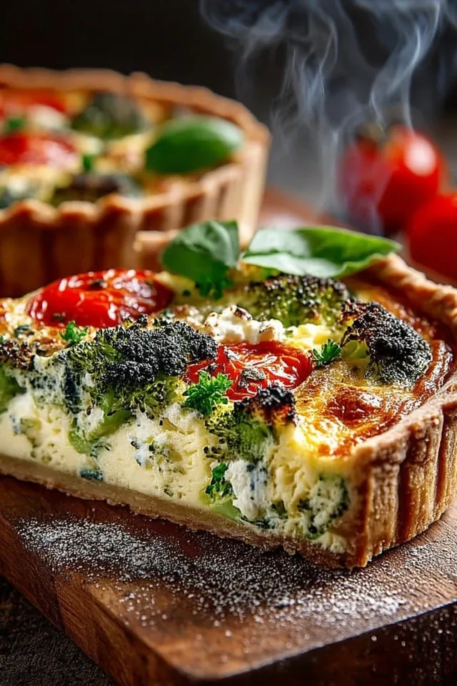 Brokkoli Quiche mit Feta und Tomaten: Ein Rezept zum Verlieben