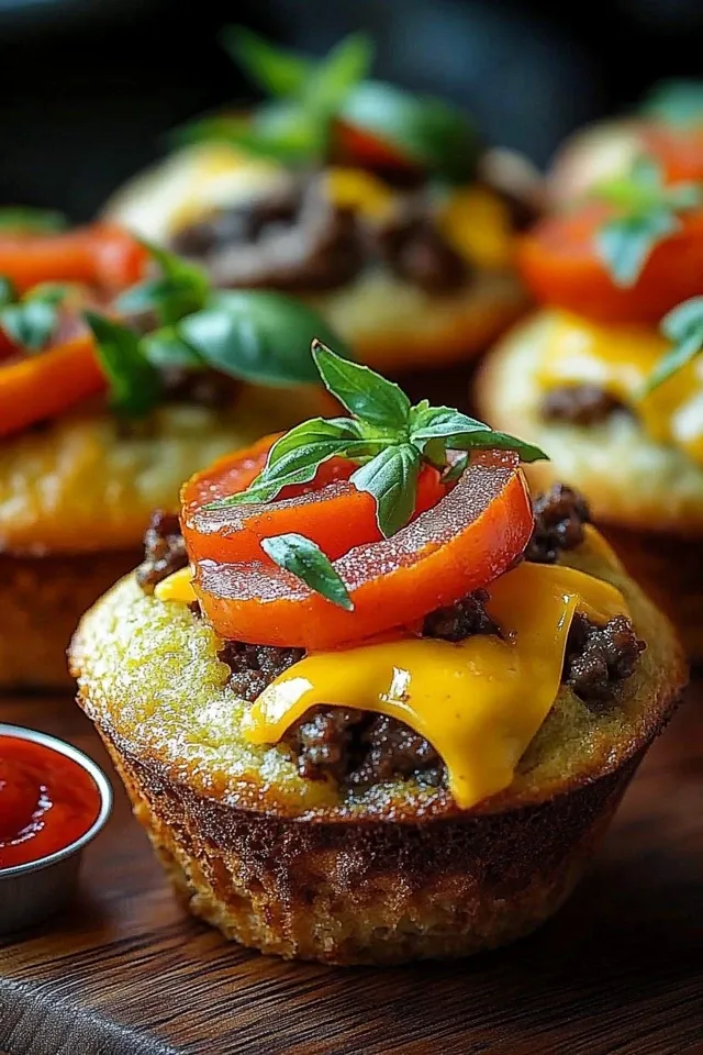 Cheeseburger Muffins: Ein Snack, der begeistert