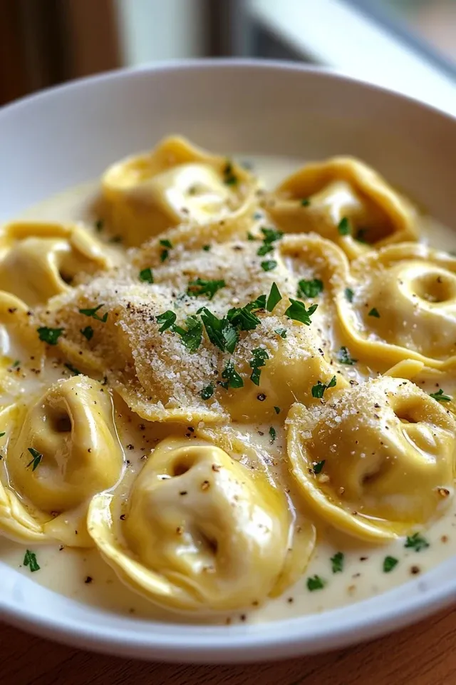 Cremige Knoblauch-Parmesan Tortellini – Ein Genuss für jeden Anlass