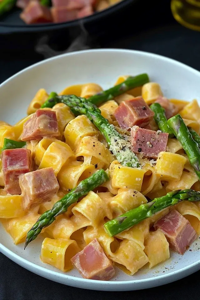 Cremige Spargel-Beef-Pasta für Genussmomente