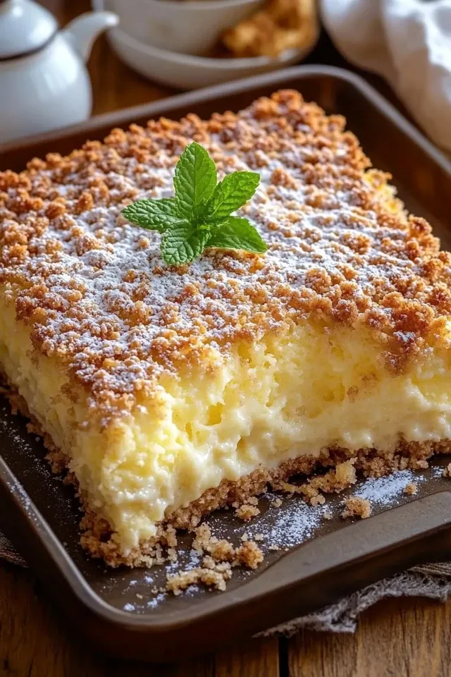 Cremiger Vanillepudding Streuselkuchen vom Blech: Ein Genuss für die Sinne