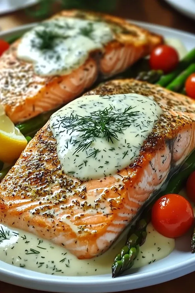 Cremiges Lachsfilet aus dem Ofen – saftig & einfach
