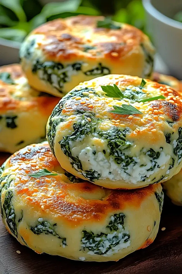 Einfache Spinat-Hüttenkäse Flagels: Gesund und Lecker