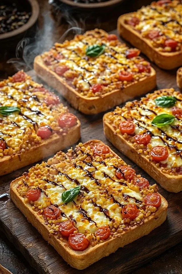 Fantastische Pizzatoast in 3 Minuten zubereitet