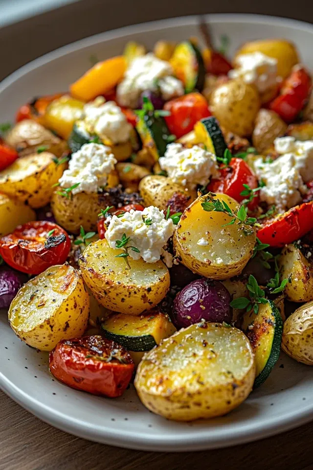 Feta Kartoffeln mit Ofengemüse – Ein gesundes Genussrezept