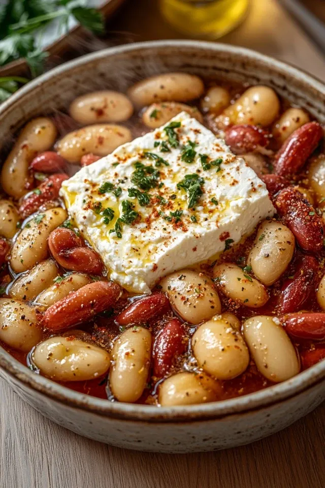 Feta mit Riesenbohnen – Mediterrane Ofenpfanne voller Geschmack