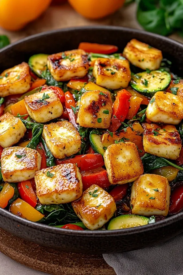 Gemüsepfanne mit Halloumi – Ein Genuss für alle Sinne