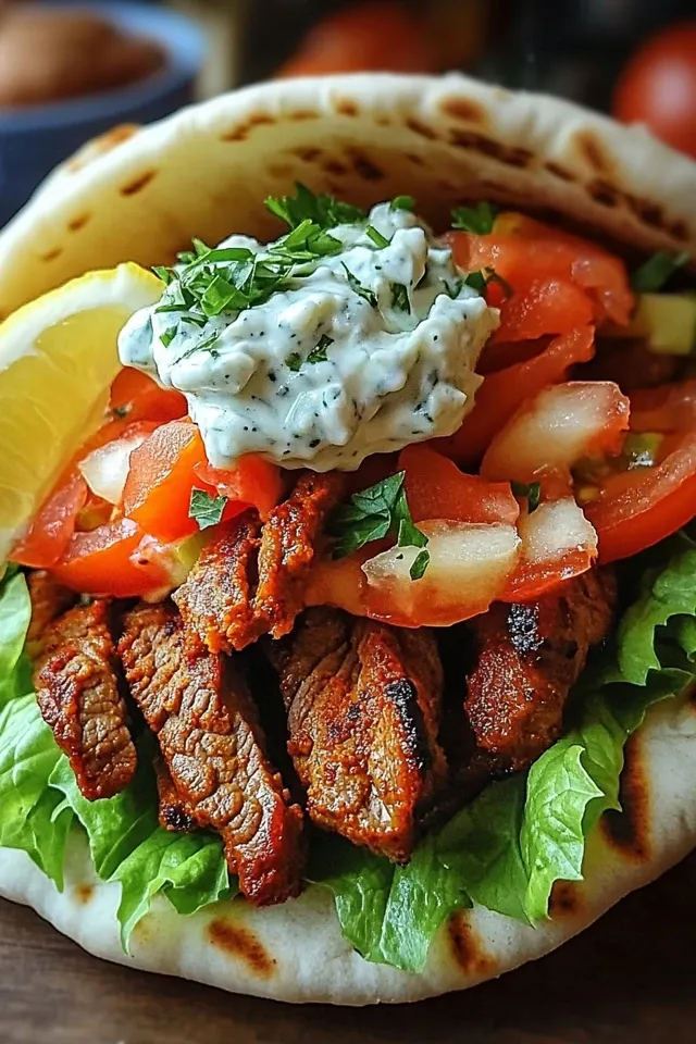 Leckere Gyros Pita einfach selbst machen