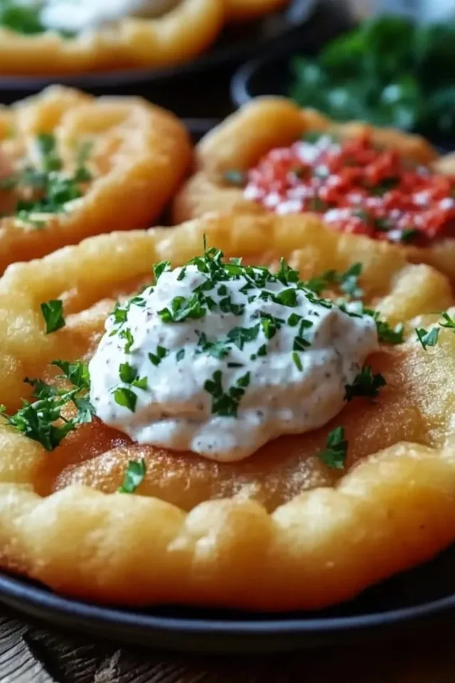 Himmlische Lángos aus der Heißluftfritteuse