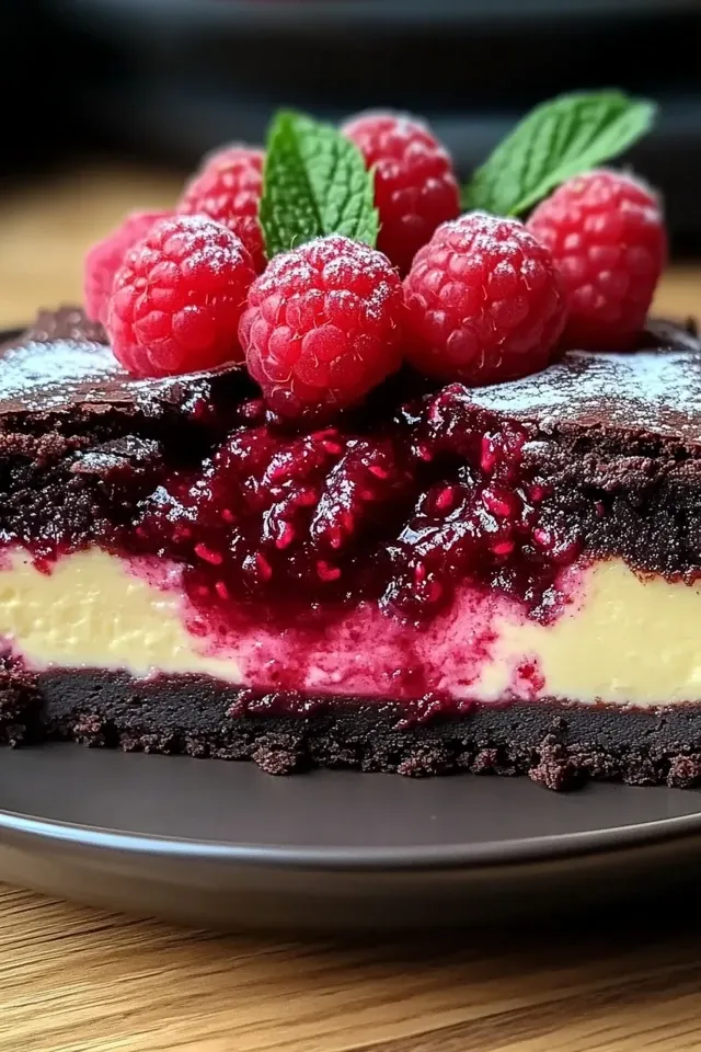 Himbeer-Brownie-Käsekuchen – Ein himmlisches Dessert