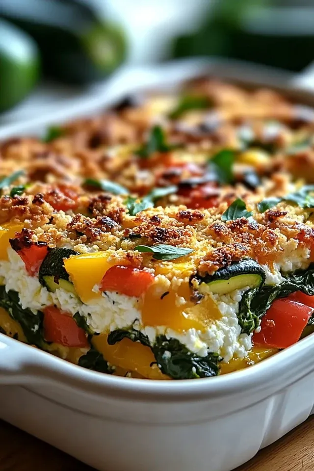 Hüttenkäse und Gemüse Auflauf: Ein gesundes Genussrezept