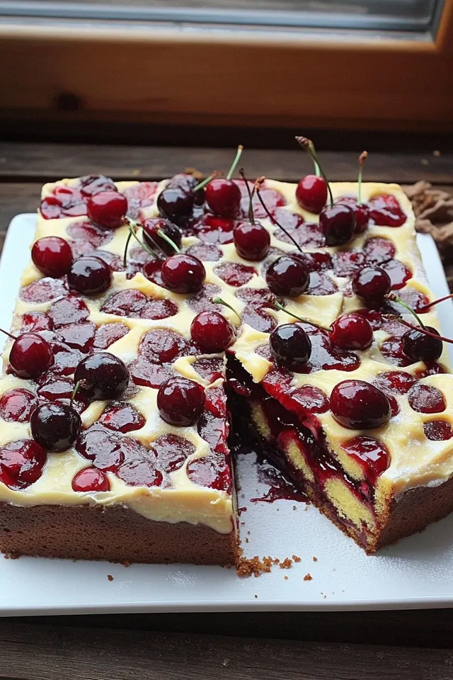 Fruchtiger Kirschkuchen vom Blech für jede Gelegenheit