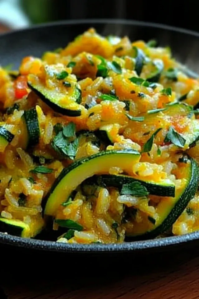 Köstliche Zucchini-Reis-Pfanne für jeden Anlass