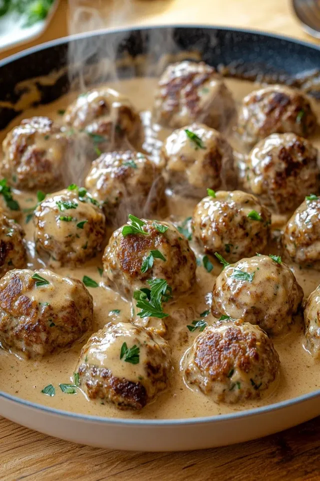Köttbullar – Super leckere Hackbällchen in cremiger Soße