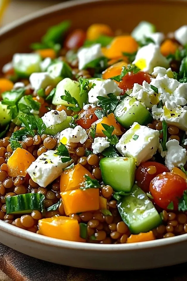 Linsensalat mit Feta: Frischer Genuss für jede Gelegenheit