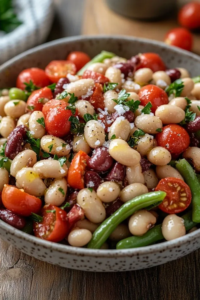 Mediterraner Bohnensalat – Ein frischer Genuss