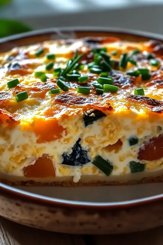 Proteinreicher Hüttenkäse-Eierauflauf für ein energiereiches Frühstück