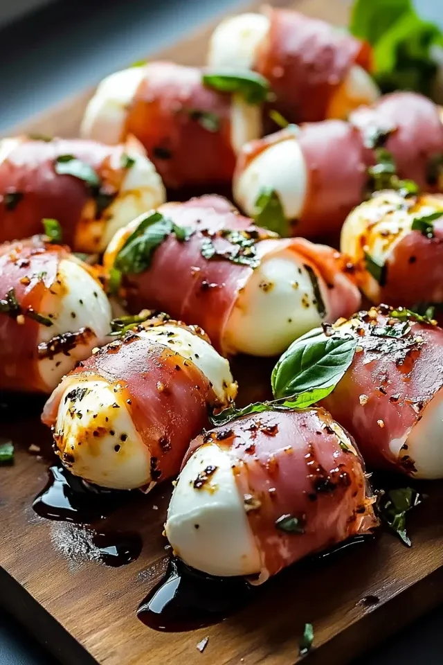 Rindfleisch-Prosciutto-Mozzarella-Häppchen: Einfach & Lecker