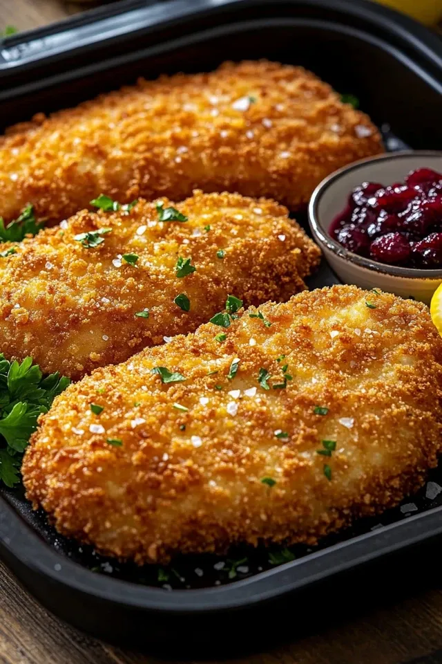 Klassische Schnitzel im Airfryer – Knusprig und Saftig