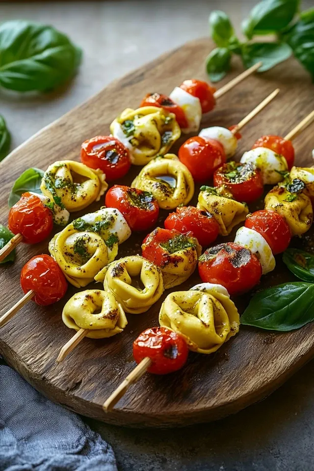 Tortellini Spieße mit Tomate und Mozzarella – Ein Genuss für jeden Anlass