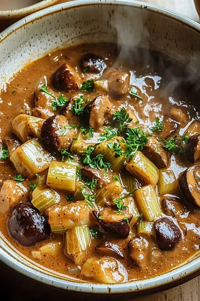 Veganes Lauch-Pilz-Gulasch: Ein Herzhaftes Rezept