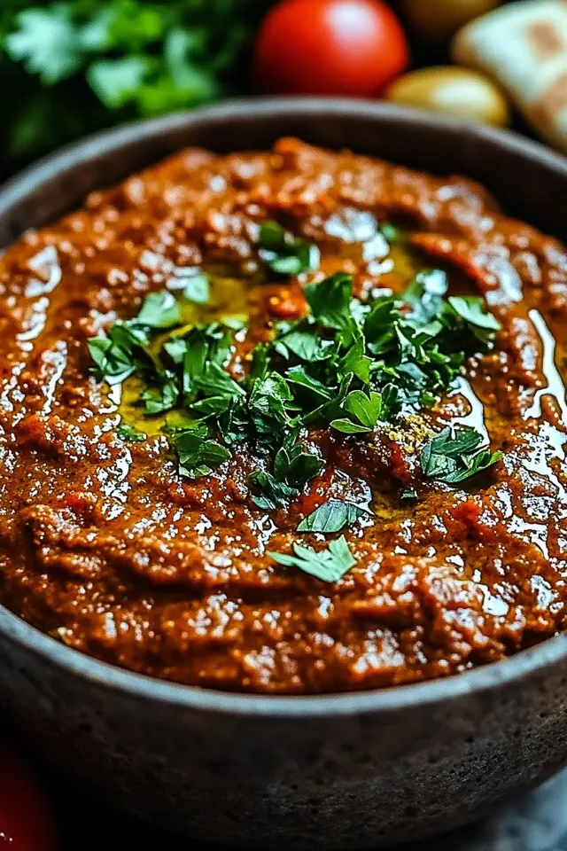 Zaalouk – Marokkanischer Auberginen-Tomaten-Dip für Genießer